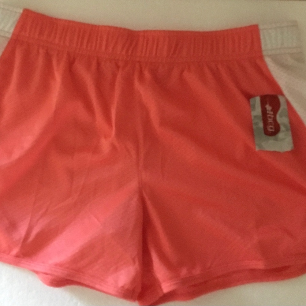bcg Coral Pink Athletic Shorts with Elastic Waistband